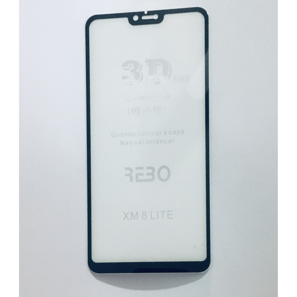 Pelicula de Vidro Mi 8 Lite Note 9 Note 9s Note 9 Pro Pelicula de vidro 3D Cobre toda a Tela
