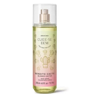Body Splash Desodorante Colônia Cuide-se Bem Bendito Cacto 200ml
