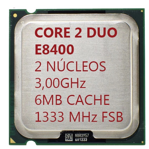 Intel E8400 Q6600 Q8200 Q8400 Q9400 Q9500 Q9550 + Pasta Térmica / Core ...