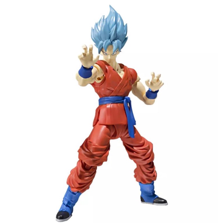 Boneco Goku Deus blue Dragonball Super Sh Figuarts Articulado 1.0