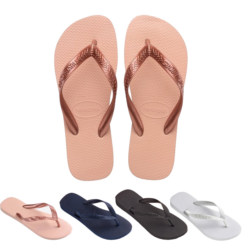 Chinelo Havaianas Top Feminina Correias Grossas Várias Cores | Shopee ...
