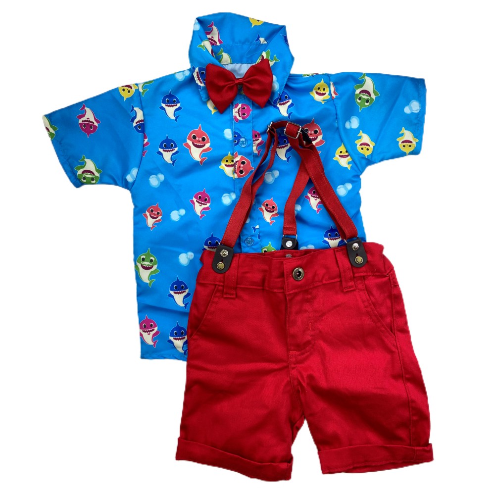 Roupa infantil sale baby shark