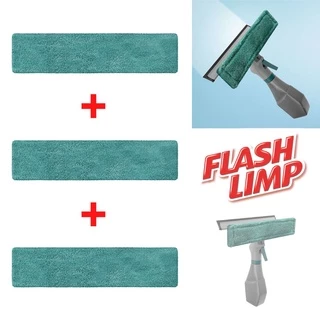 Refil Mop Spray Rodo Limpa Vidros Flash Limp Kit 3 Unidades