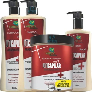 Kit UTI Capilar Hábito Cosméticos Reconstrução e Reparação
