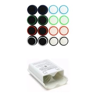 4 Grips + Suporte De Pilhas Para Controle Xbox 360