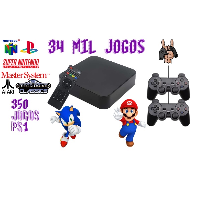 Console SUP Game Box e Mini Game, 400 Jogos - Officina Tech
