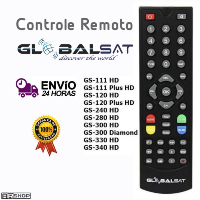 7975/ Controle GS-111 / GS-111 Plus / GS-120 / GS-120 Plus / GS-240 / GS-280 / GS-300 / GS-300 Diamond / GS-330 / GS-340