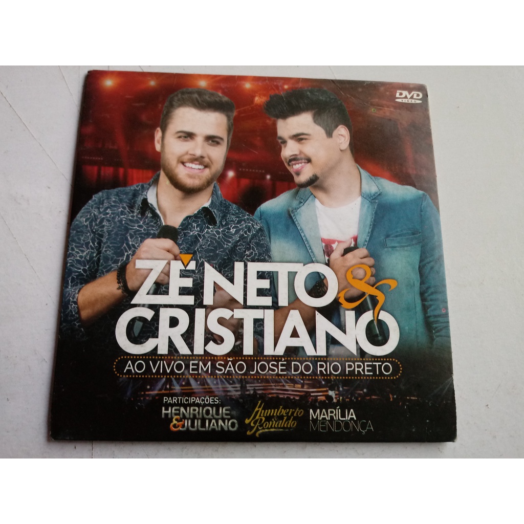 dvd zé neto & cristiano ao vivo em são josé do rio preto digipack