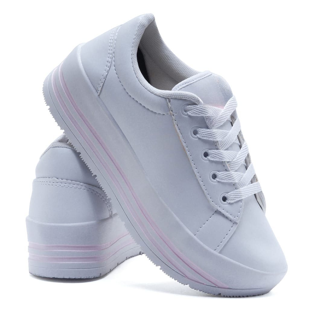 Tenis plataforma preto - compre online, ótimos preços