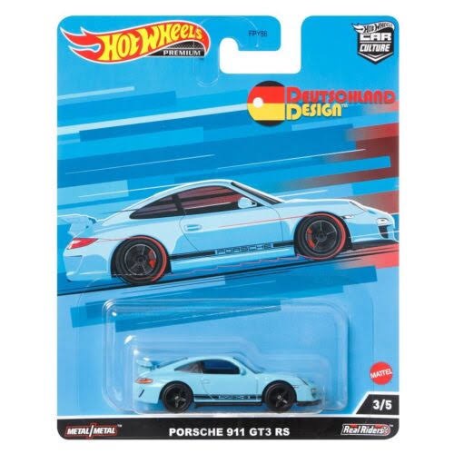Hot Wheels - Porsche 911 Gt3 Rs Azul - Deutschland Design - Car Culture