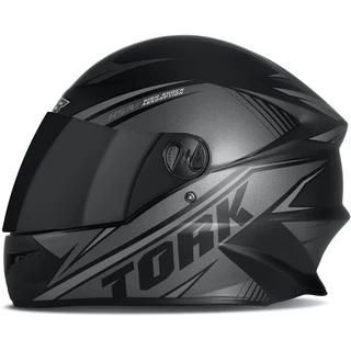 Capacete Fechado Pro Tork R8 Pro Fosco Prata 60 Viseira Fumê