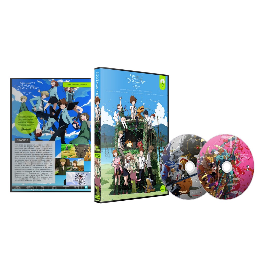Dvd Anime Digimon Tri Série Completa + 6 Filmes | Shopee Brasil