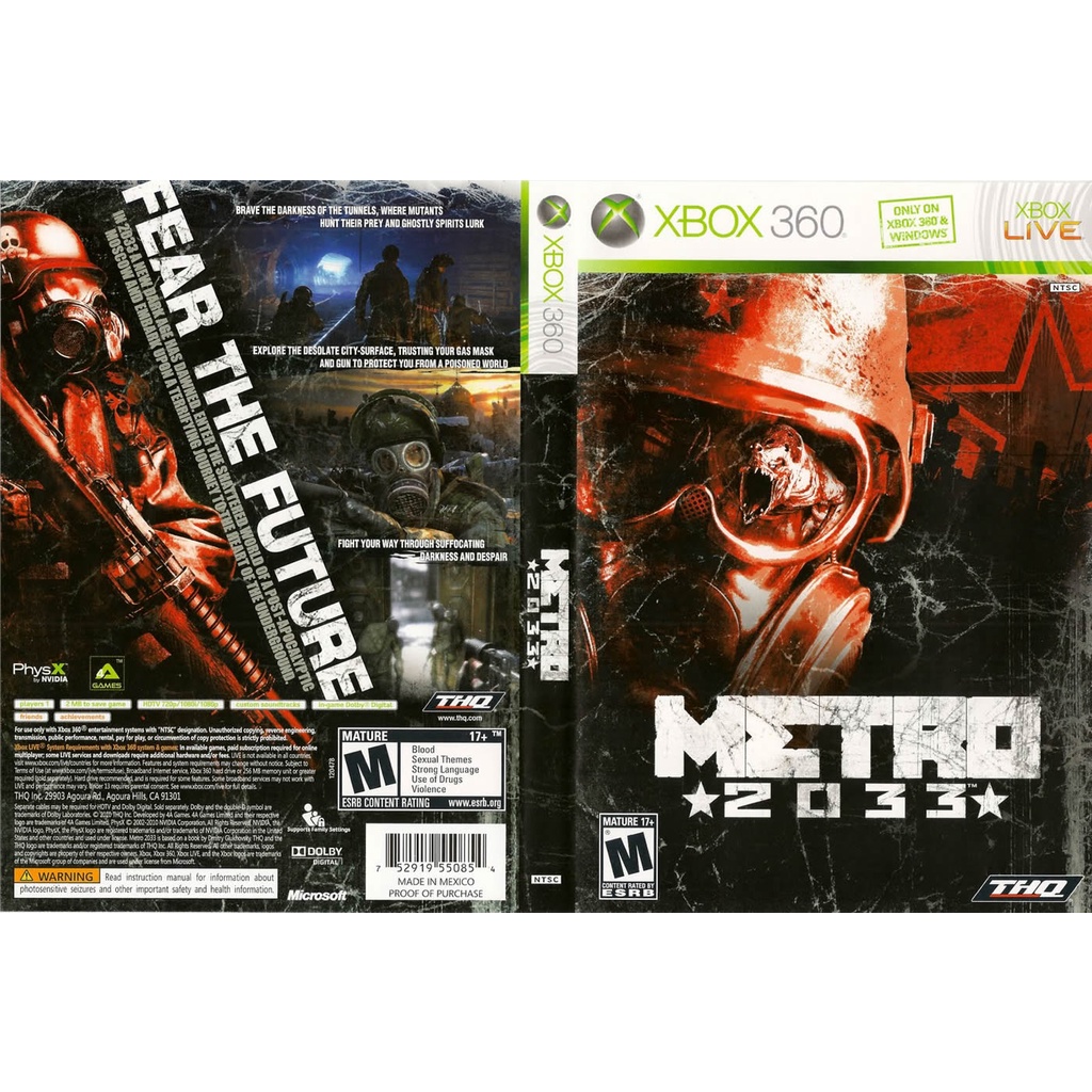 Metro 2033 P/ XBOX360 (LTU/LT/JTAG/RGH) | Shopee Brasil