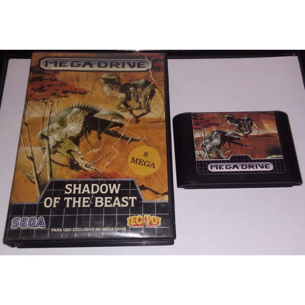 Mega Drive Jogo Shadow Of The Beast Mega Drive Tec Toy | Shopee Brasil