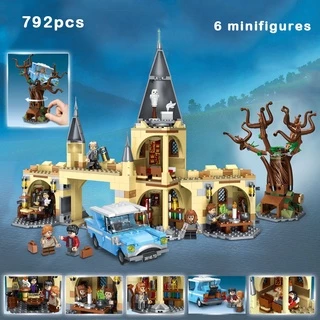 792pcs Compatível Harry Potter Série Whomping Willow Building Block Brinquedos Montados Castelo Hogwarts Modelo De Presente Para Crianças