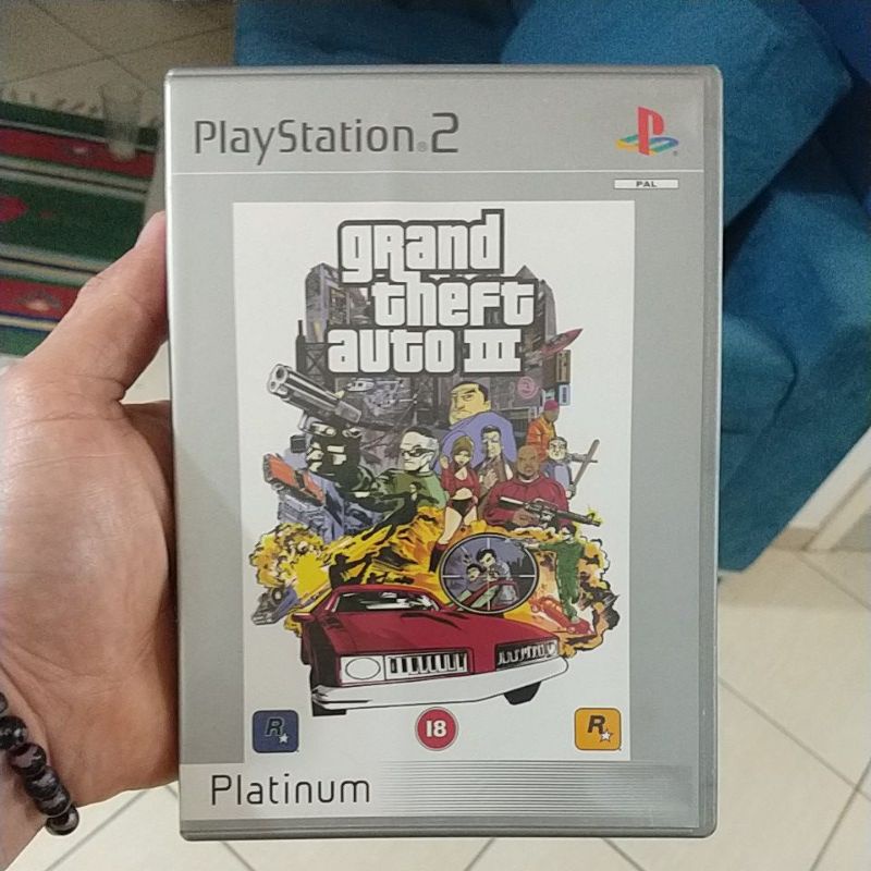 Jogo Grand Theft Auto Gta 3 Iii Ps2 Original Europeu Complet - Escorrega o  Preço