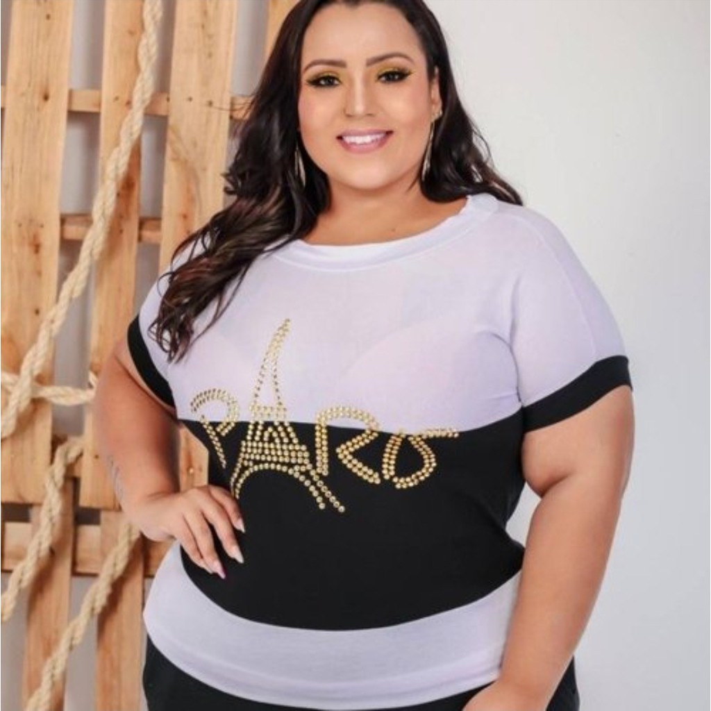 Modelo de blusa para sales gordinha