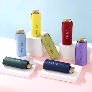 Mini Guarda-Chuva Unissex Estilo Com Bolso Impermeável , Dobrável Portátil YS-335