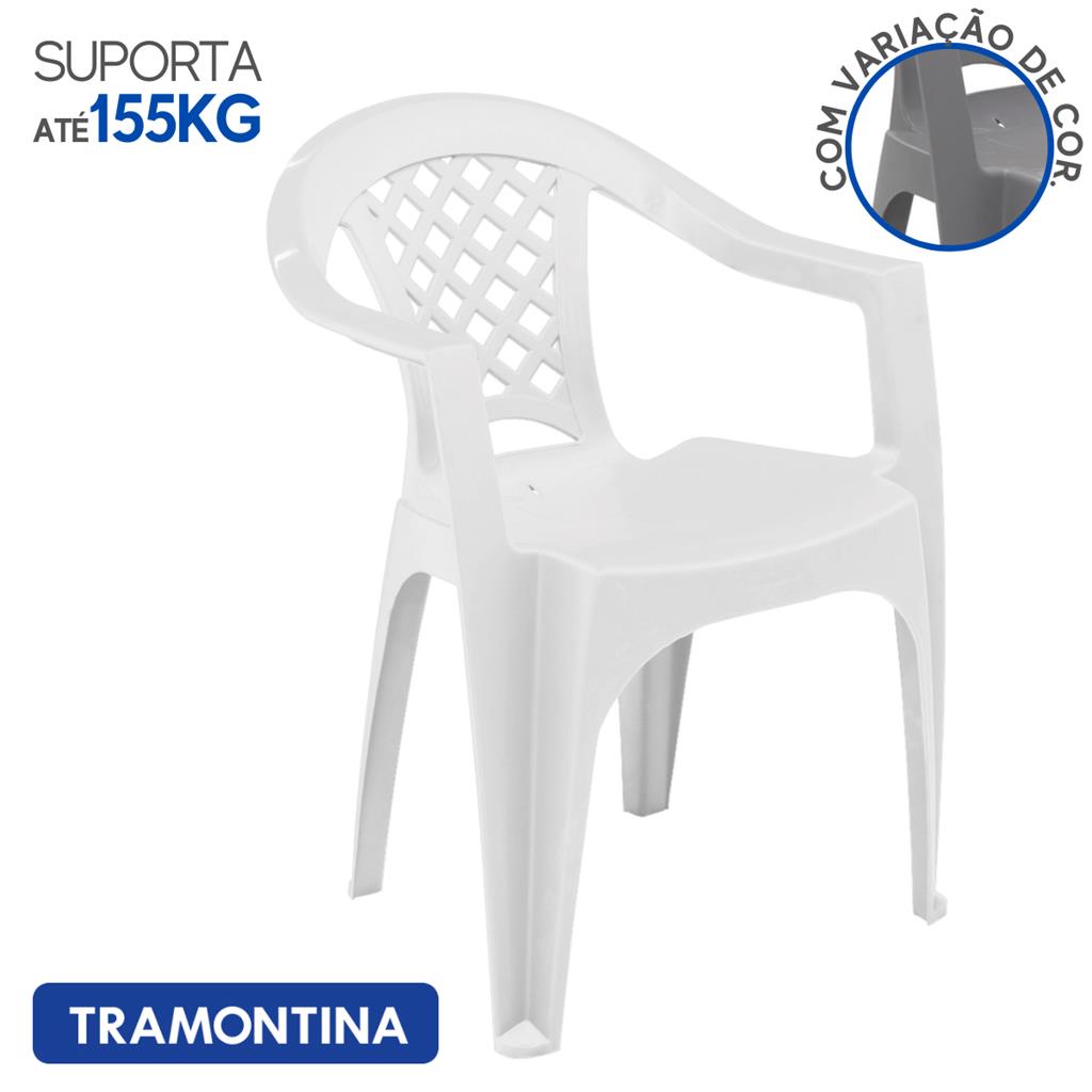 Cadeira Tramontina Sissi Encosto Vazado Marrom ECO em Polipropileno  Reciclado