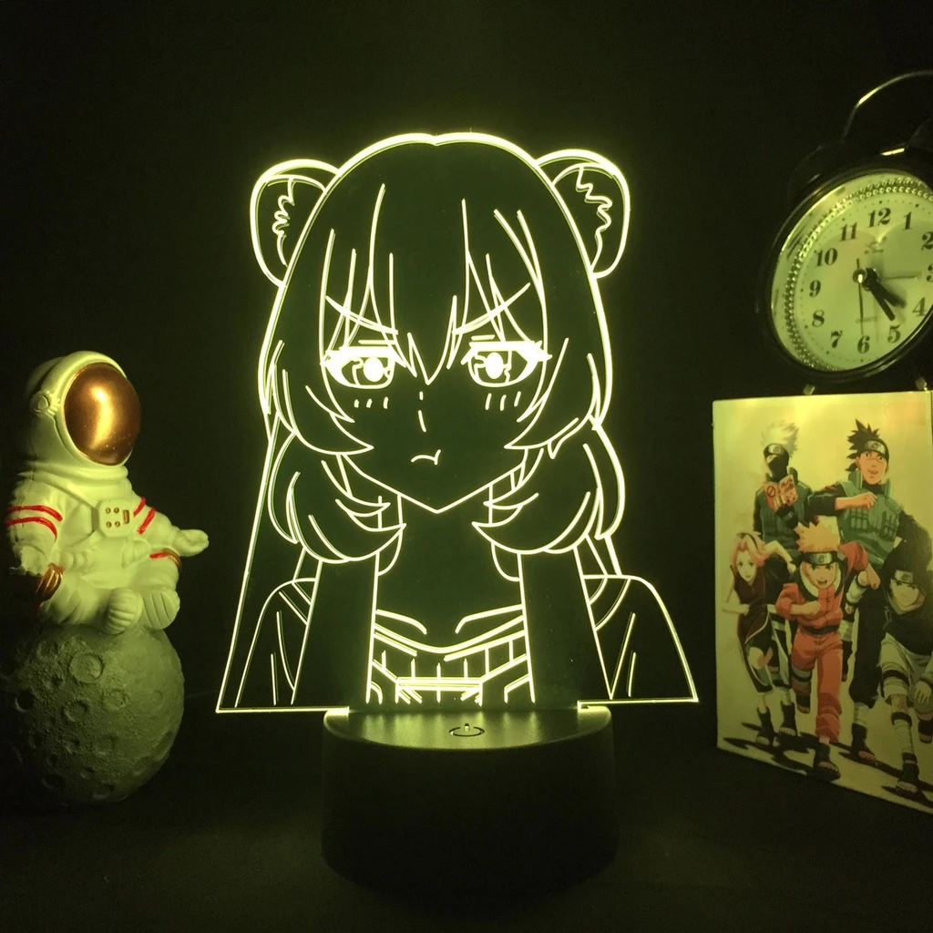 Anime Levou Lâmpada O Aumento Do Escudo Herói Raphtalia Para Decoração Quarto Presente De Aniversário Luz Manga 3d
