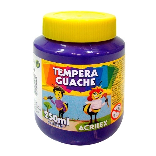 Tinta guache 250 ml ROXO 505 Acrilex PO 1 UN | Shopee Brasil