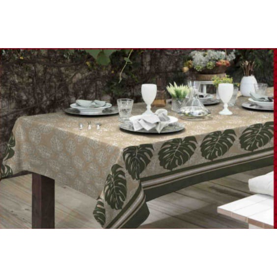 Toalha Mesa Linhao retangular 4/6/8/ Lugares