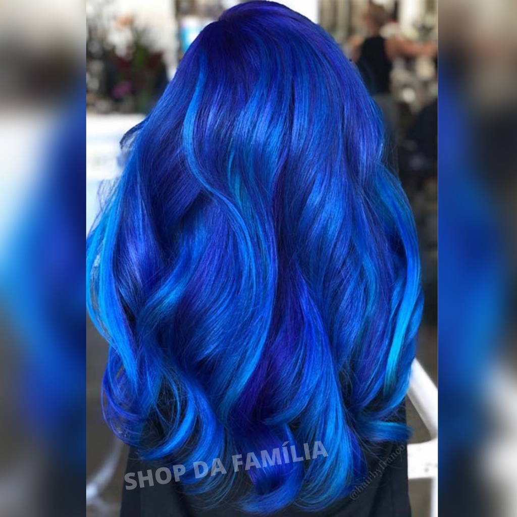 Cabelo chanel azul