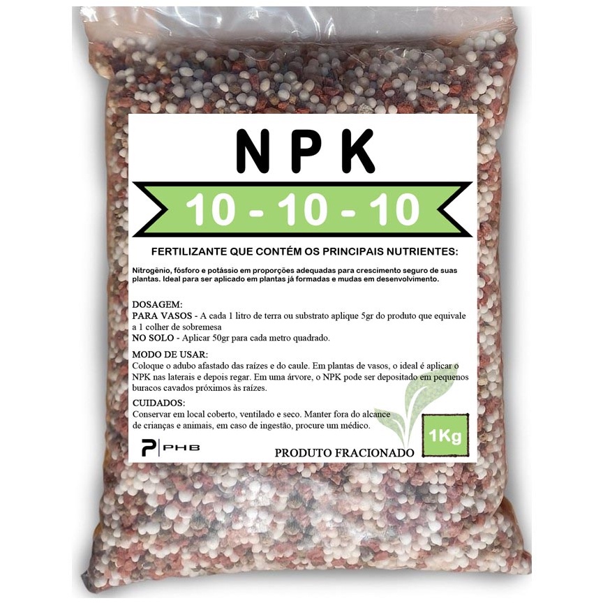 1Kg - Adubo Fertilizante NPK 10.10.10