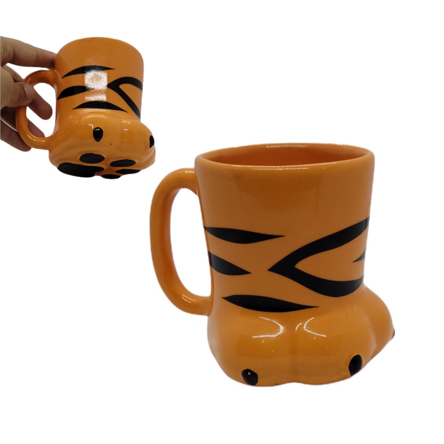 Caneca Tigre Efeito 3D Colorido