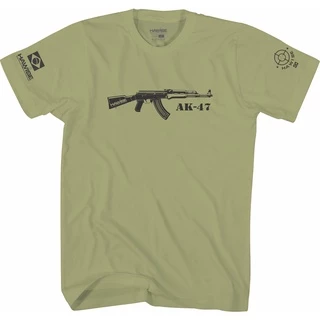 Camiseta militar Camisa Masculina Verde blusa estampa peito Ak47