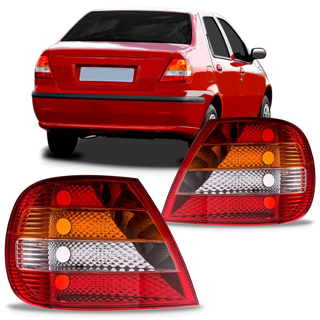 Lanterna Traseira Siena 2001 2002 2003 2004 Âmbar | Shopee Brasil
