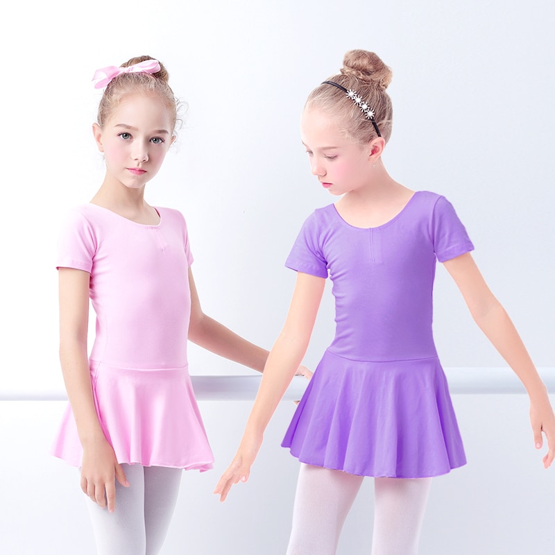 Algodão Ballet Vestido Da Dança Para As Meninas Criança Roupas De Dança ...