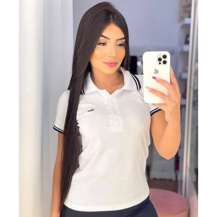 Camisa store feminina lacoste