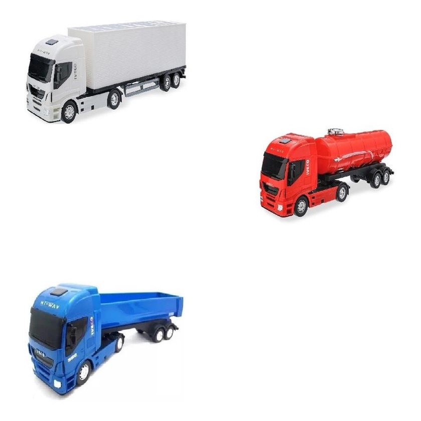 Caminhão Brinquedo Miniatura Iveco Hi Way Tanque 340