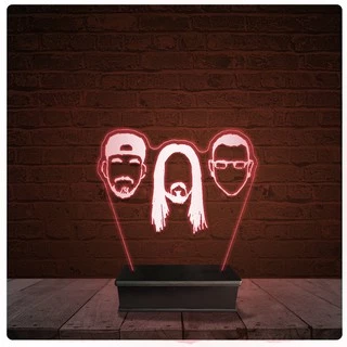Abajur Luminária Acrílico Led - DJ Steve Aoki