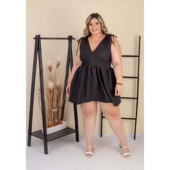 Vestido plus cheap size rodado