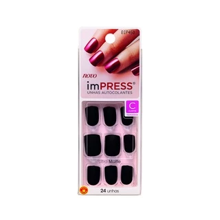 Unhas Postiças Autocolantes Impress Curta Born Pretty BIP450BR - Kiss NY