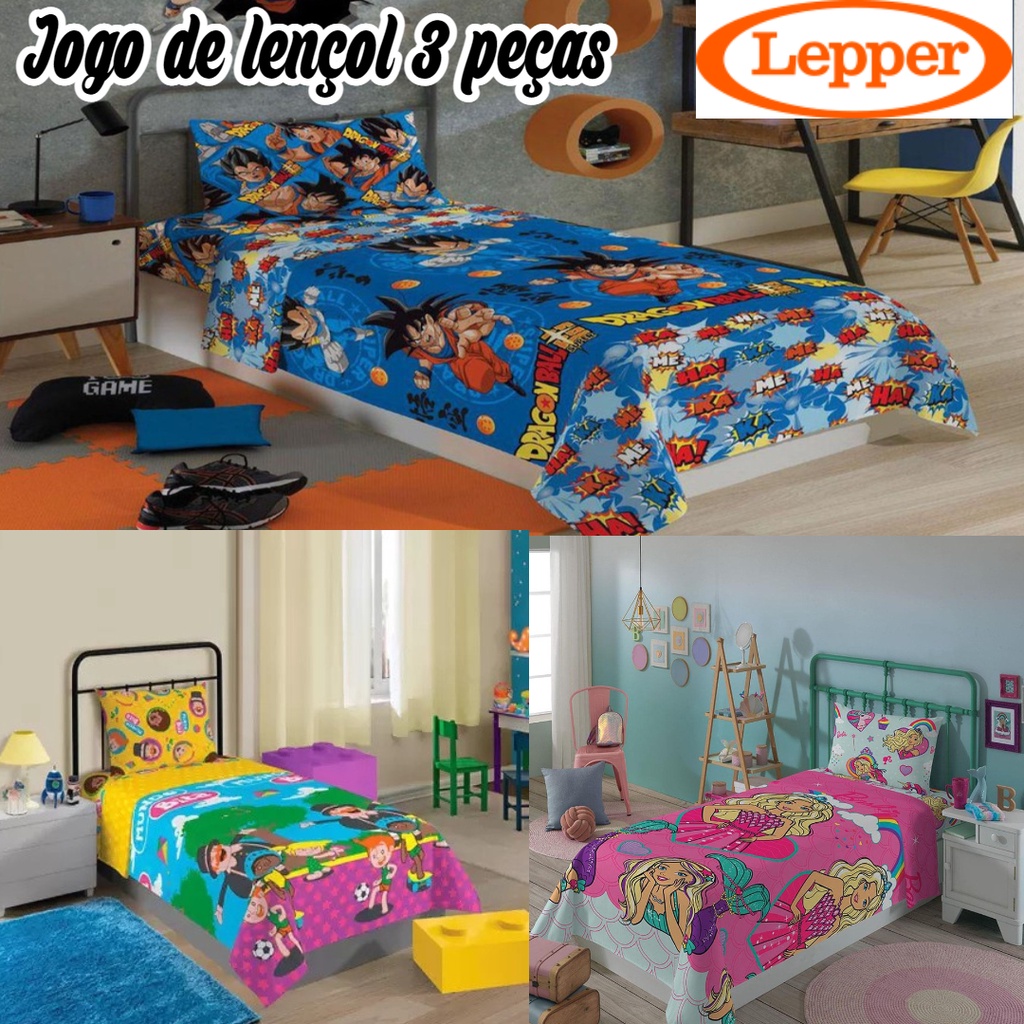 JOGO DE LENÇOL INFANTIL LEPPER - BARBIE