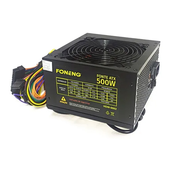 Fonte De Alimentação Atx Foneng Hdw-0002 - 500w