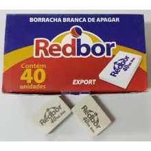 Kit 12 Borrachas nº 40 Branca Media Escolar