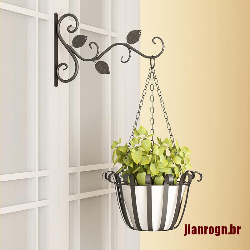 Suporte De Ferro Para Plantas / Flores / Suporte De Pendurar Para Parede / Vaso De Flores Lanternas H