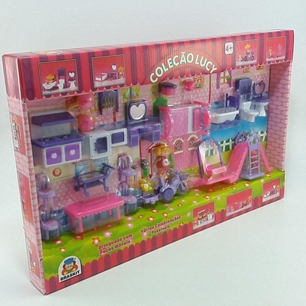 Brinquedo Infantil Coleçao Boneca Lucy Completa Braskit | Shopee