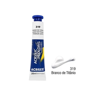 Tinta Acrílica Acrylic Colors 20ml - Branco de Titânio 319 