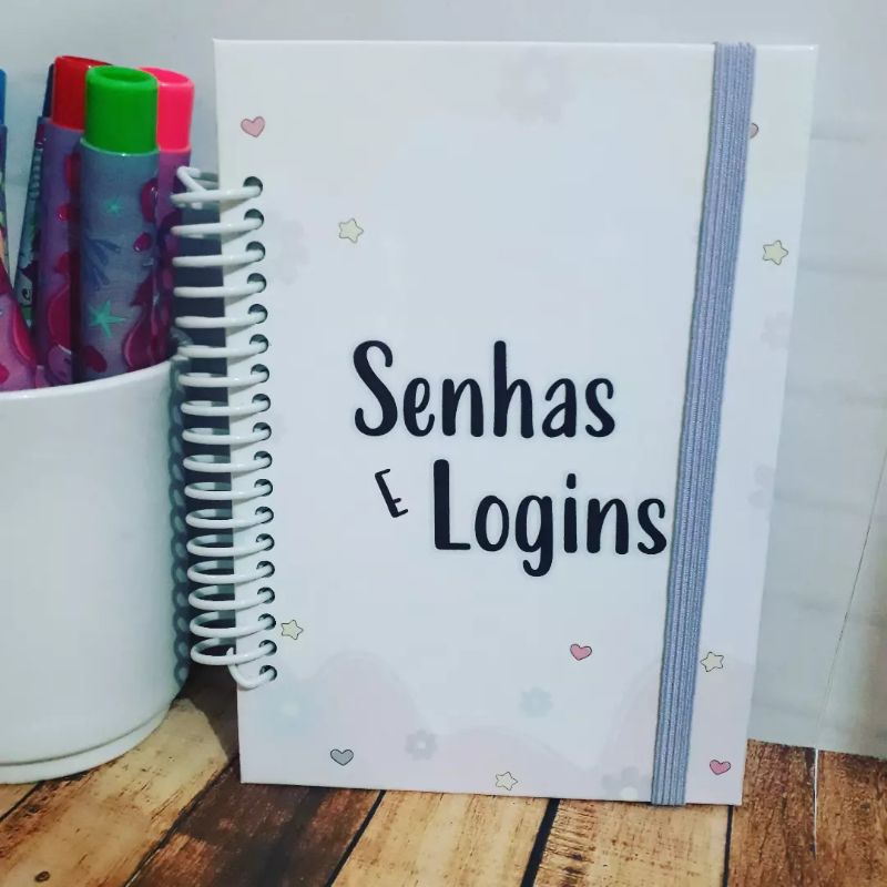 Mini Caderno Para Anotações De Senhas E Logins Shopee Brasil 6397