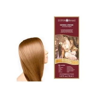 Henna Indiana Natural Creme Para Os Cabelos Surya Cores LOURO CLARO