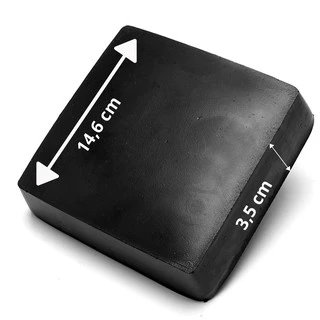 Placa Borracha Calço Anti Vibração 146x146x35mm Tamanho G