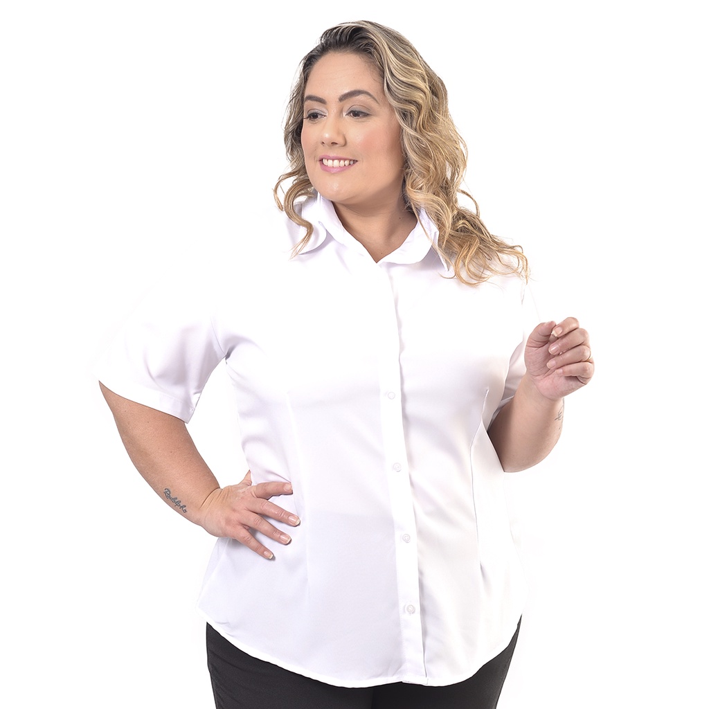 Camisa feminina store social plus size