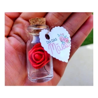 20  LEMBRANCINHAS DIA DAS MÃES rosa eterna em Oferta na Shopee