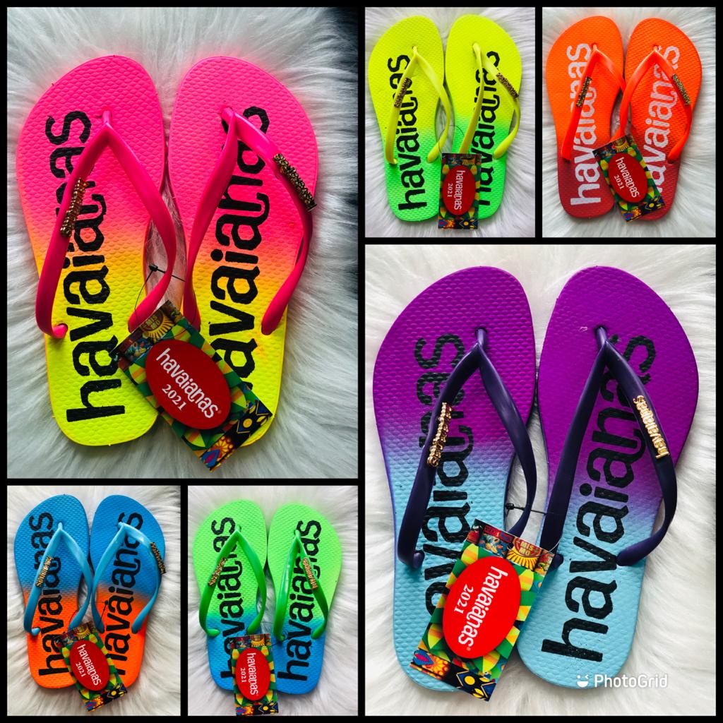 KIT NEON 12 pares COLORIDO CARNAVAL chinelo feminino