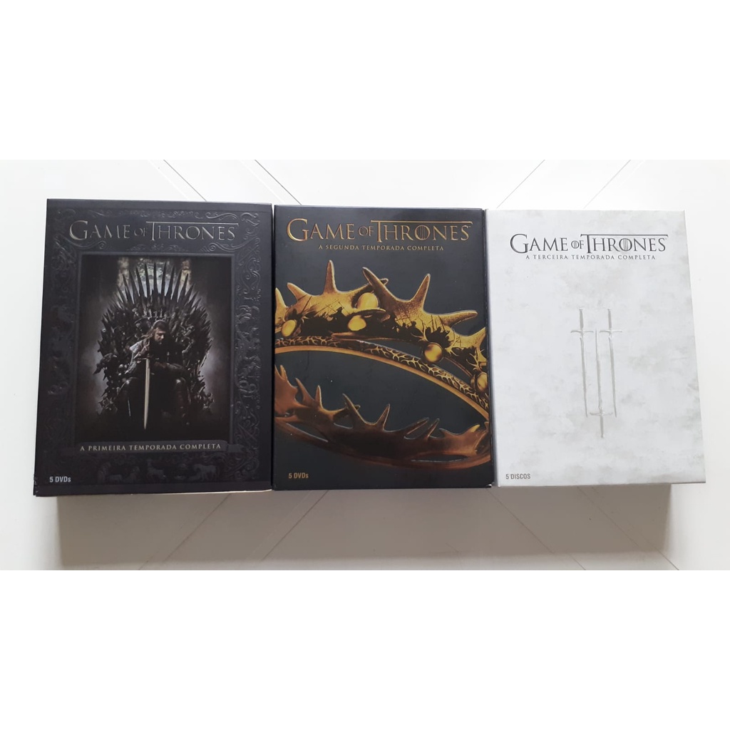 Box Dvd Game Of Thrones Deluxe Temporadas 1, 2 E 3 (Sem Discos